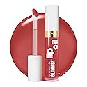 REVLON Super Lustrous Glimmer Lip Oil, Moisturizing & Tinted, Shiny Finish, Made with Plant-Based Squalane, 008 Just Toasty, 0.13 fl oz