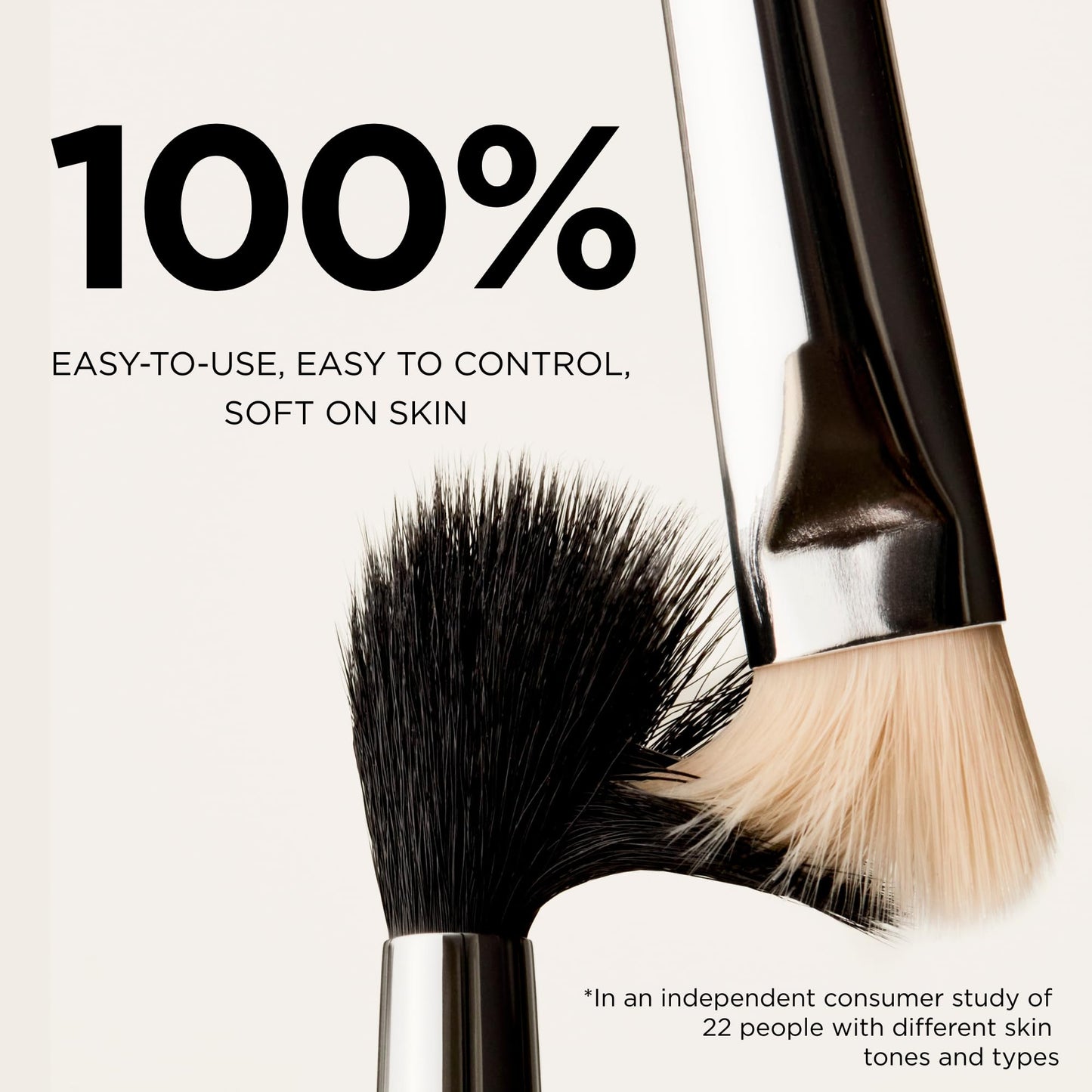 HALEYS Beauty Lid Brush, Medium, Flat & Tapered Eyeshadow Make Up Brush for Cream & Powder, Blending Tool for Eye Makeup, Makeup Brushes Essential