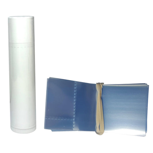 Supplement and Supply 30 x 64 mm Clear Perforated Shrink Band for Lip Balm Tubes, Cosmetic Sticks & Salve Tubes [Container Diameter: 1/2"] Pack Beauty and Personal Care Supplement and Supply