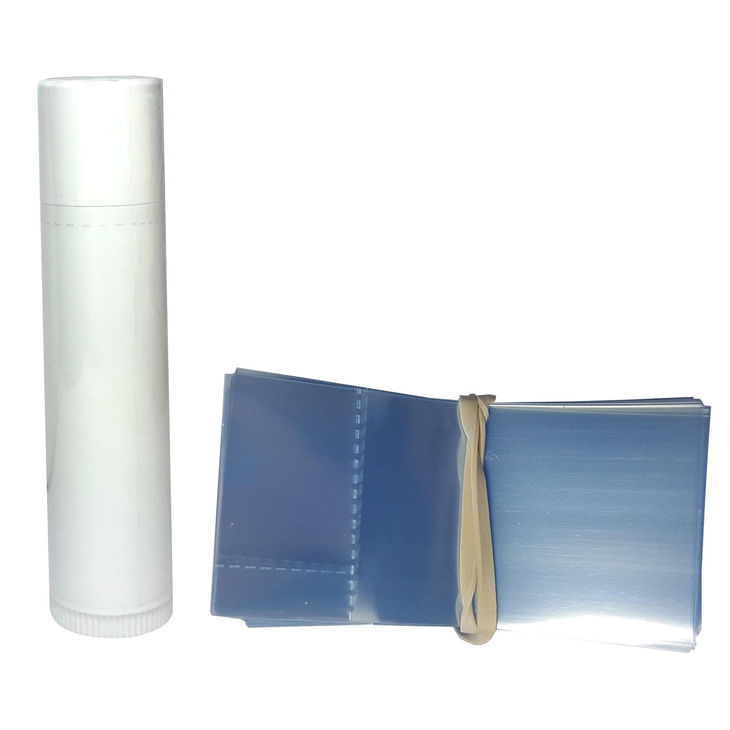 Supplement and Supply 30 x 64 mm Clear Perforated Shrink Band for Lip Balm Tubes, Cosmetic Sticks & Salve Tubes [Container Diameter: 1/2"] Pack of 500 Beauty and Personal Care Supplement and Supply