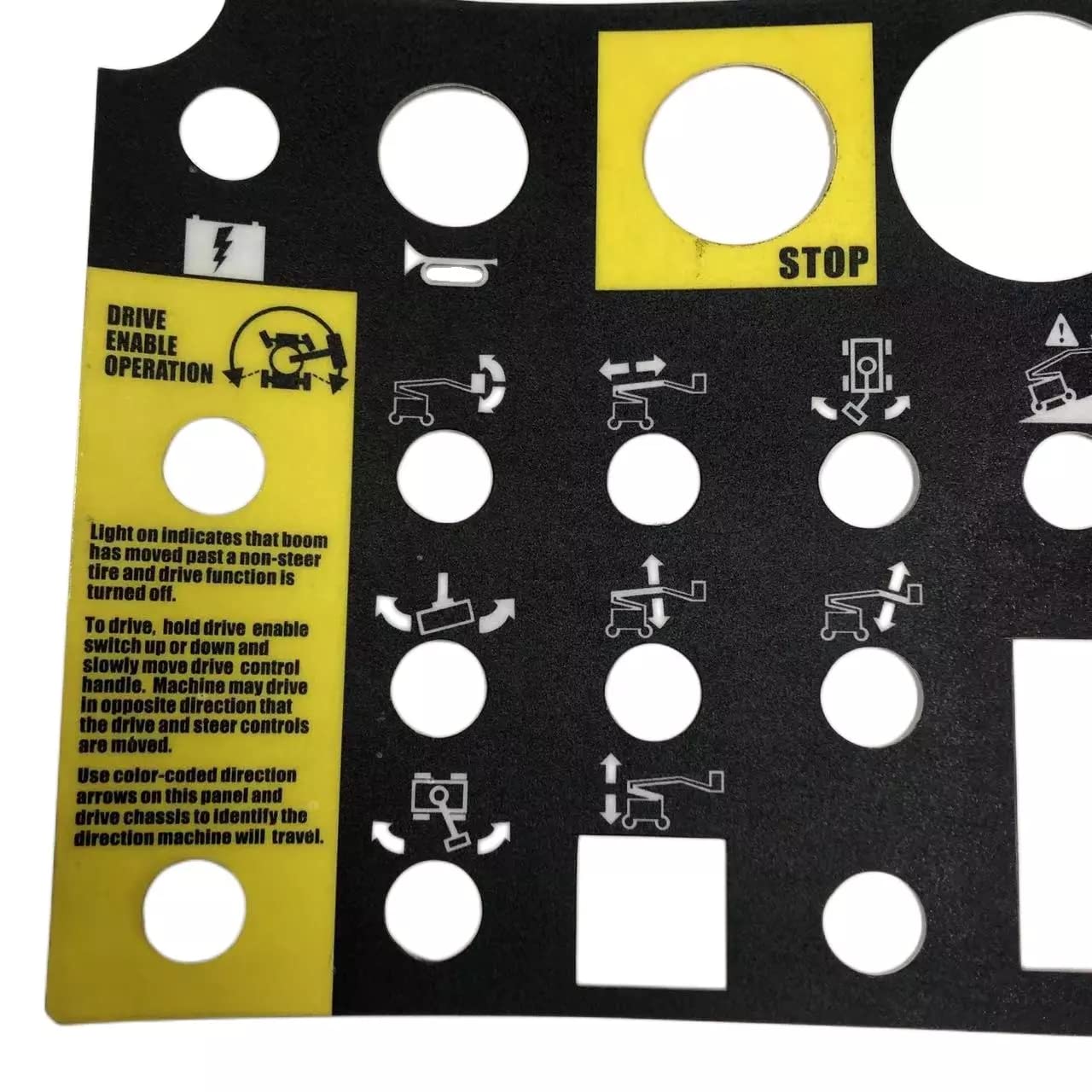 HNARL Platform Control Panel Decal 72081GT 72081 for Genie Boom Lift Z-34/22N Z-34/22 DC Z-34/22 Bi-Energy Z-30/20N