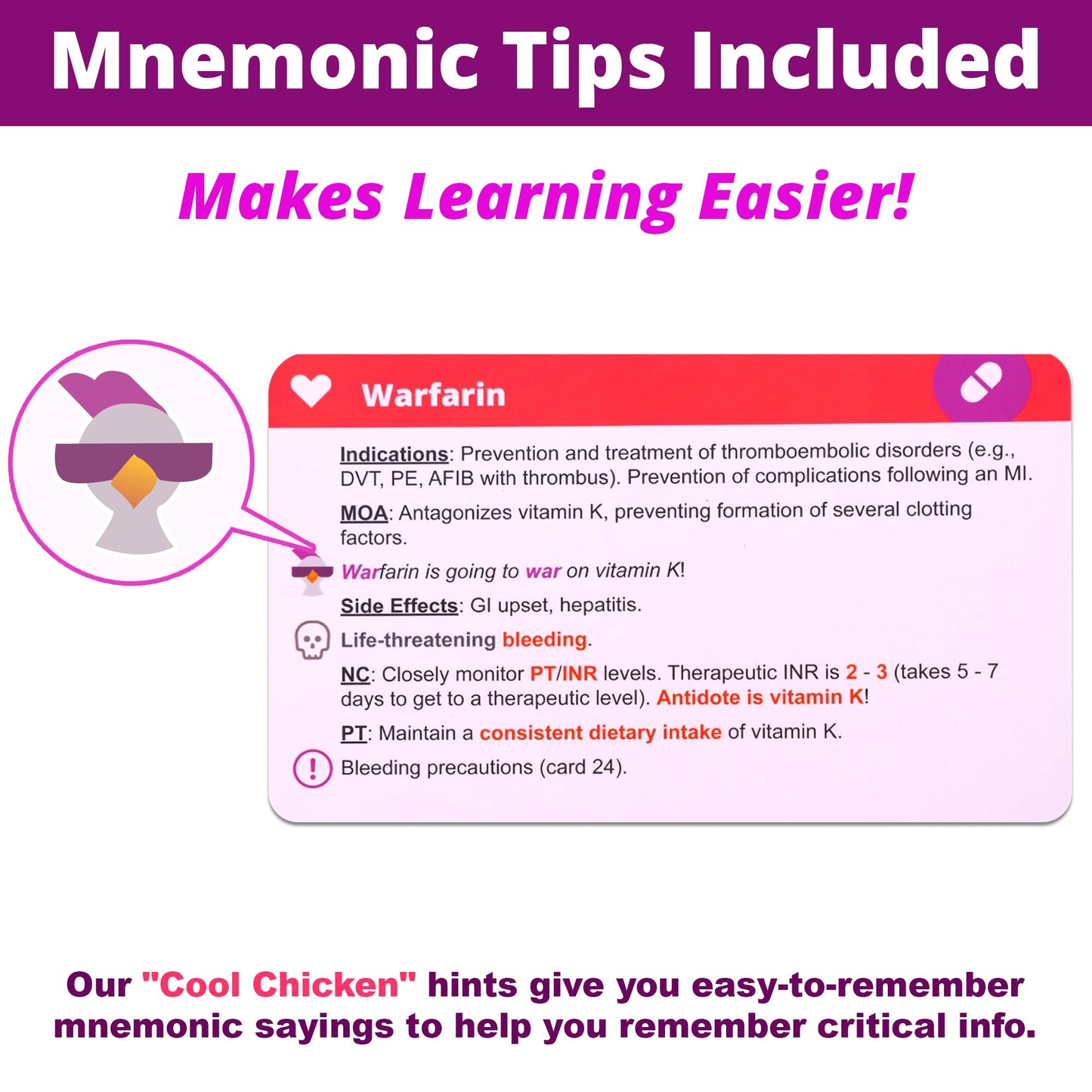 Pharmacology Flash Cards – No Fluff – Nursing School Essentials for Students – 2025-2026 NCLEX ATI HESI Review LPN RN Flash Cards (223 Cards)