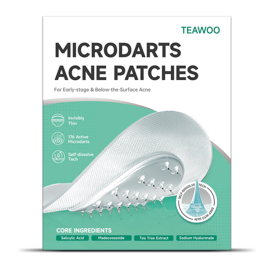 144-Count Microdart Acne Patches, Hydrocolloid Pimple Patches with Salicylic Acid & Madecossoside, Microdart Zit Patches for Deep Blemishes & Early Beauty and Personal Care TEAWOO Default Title
