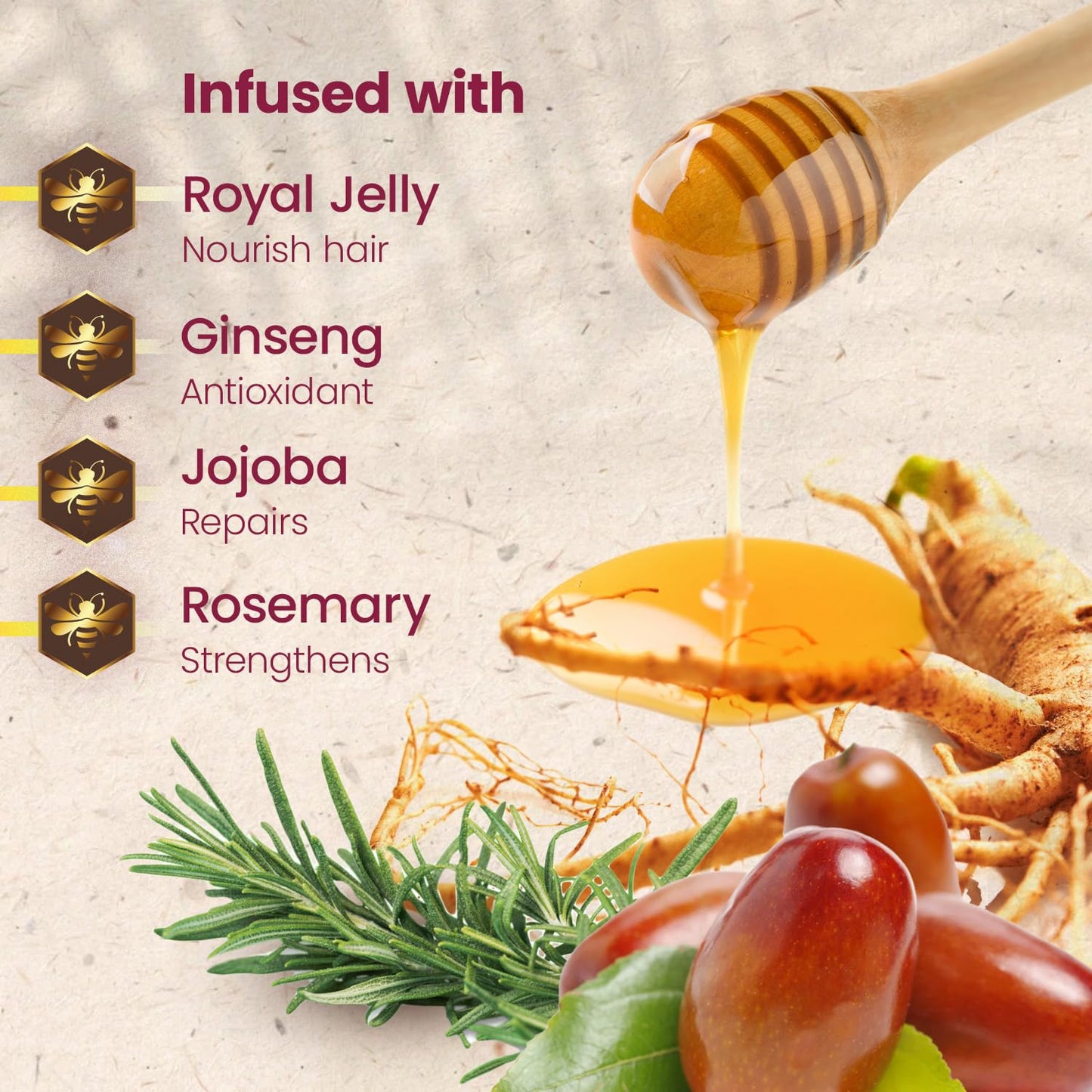 Tio Nacho Ginseng Shampoo with Royal Jelly, Herbal Hair Growth Shampoo for Stronger, Healthier Hair, Ginseng and Natural Extracts for Nourished