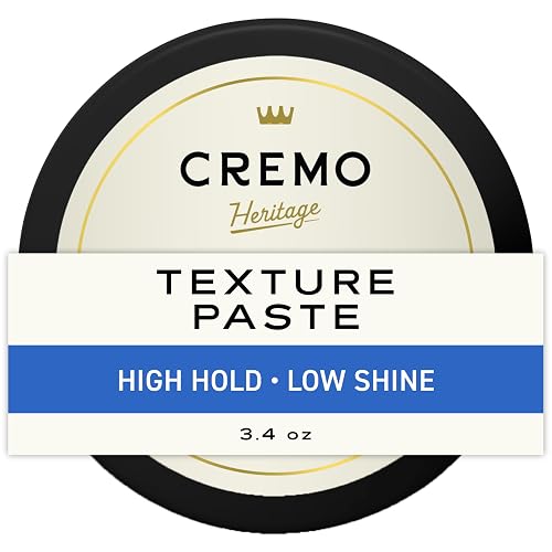 Cremo Hair Styling Texture Paste, Premium Barber Grade Texture Paste for Hair Styling, 3.4 Oz