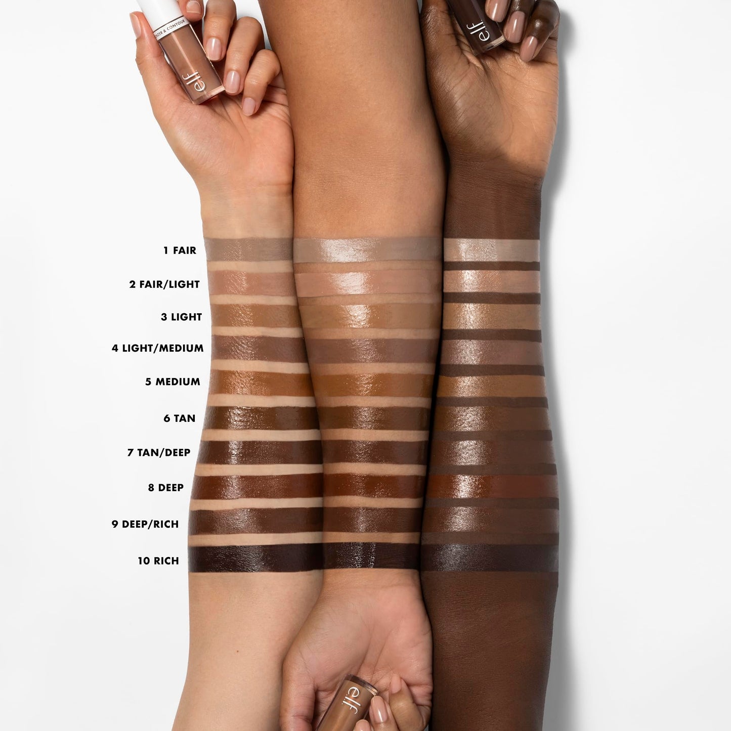 e.l.f. Camo Liquid Bronzer & Contour, Silky Highly Pigmented Formula, Creates a Long-Lasting Bronzed Glow & Natural Look, Vegan & Cruelty-Free, 9