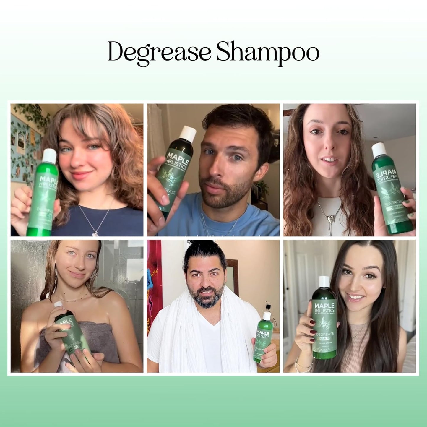 Clarifying Shampoo for Build Up and Oily Hair - Deep Cleansing Shampoo with Rosemary - Refreshing Lemon for Greasy Hair & Jojoba Oil for Scalp