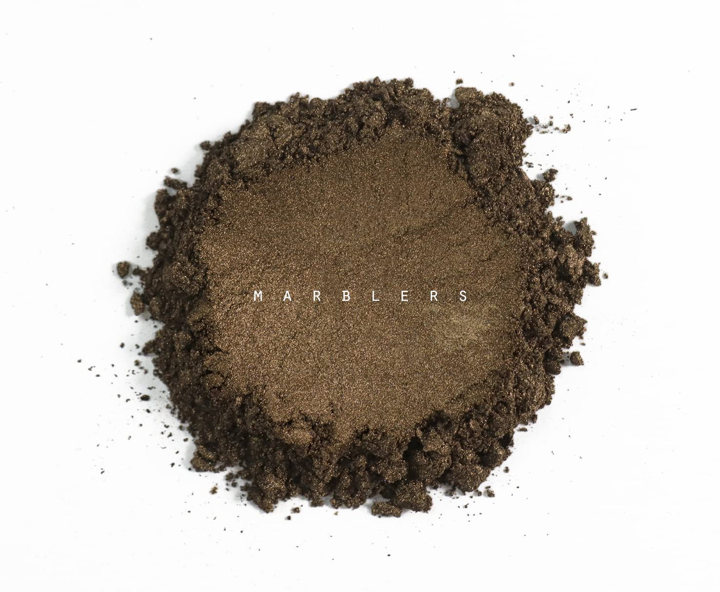 MARBLERS Fine Natural Mica Powder [Coffee Brown] 0.11oz (3g) | Highly Pigmented | Non-Toxic, Vegan, Cruelty-Free | Eyeshadow, Body Butter, Nail