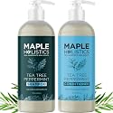 Tea Tree Mint Shampoo and Conditioner - Tea Tree Rosemary Mint Shampoo and Conditioner Set Sulfate Free for Daily Clarifying and Dry Scalp Care