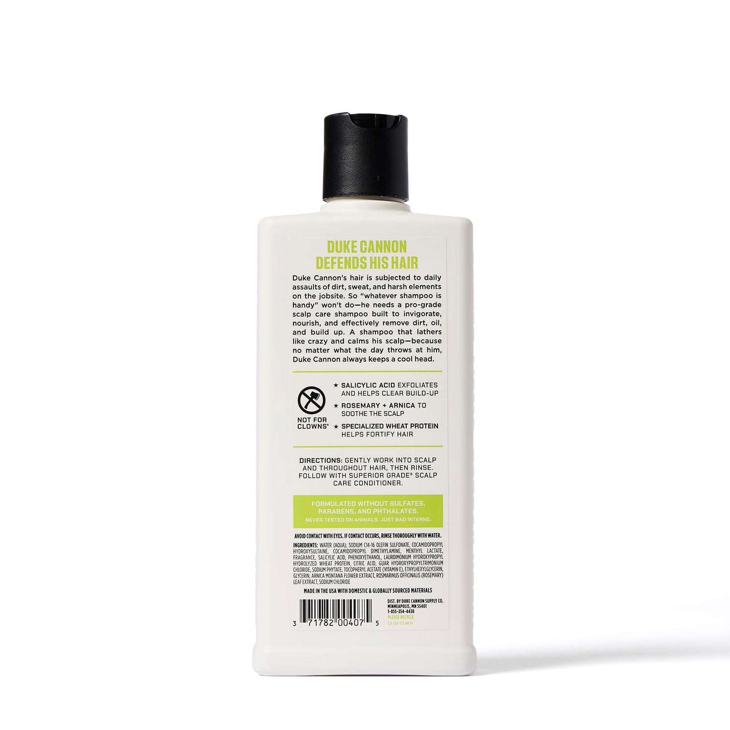Duke Cannon Superior Grade Scalp Care Shampoo & Conditioner Bundle, 2-Pack, 14 oz Each - Deep Cleansing, Scalp Soothing, Sulfate-Free, Moisturizing