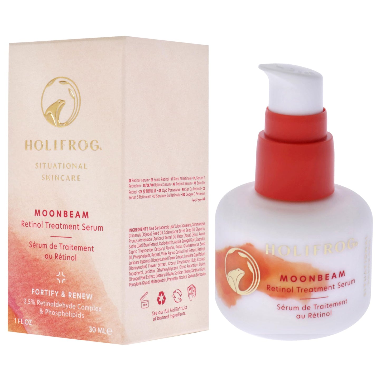 Moonbeam Retinol Treatment Serum by HoliFrog for Women - 1 oz Serum