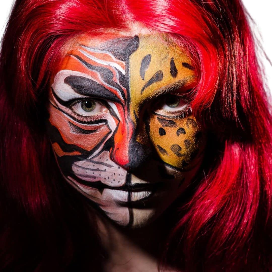 Liquid Latex Fashions- Ammonia Free Natural Face paint for Kids and Adults, Ideal for Art, School Plays, Cosplays and Concerts, Fluorescent Orange- 16