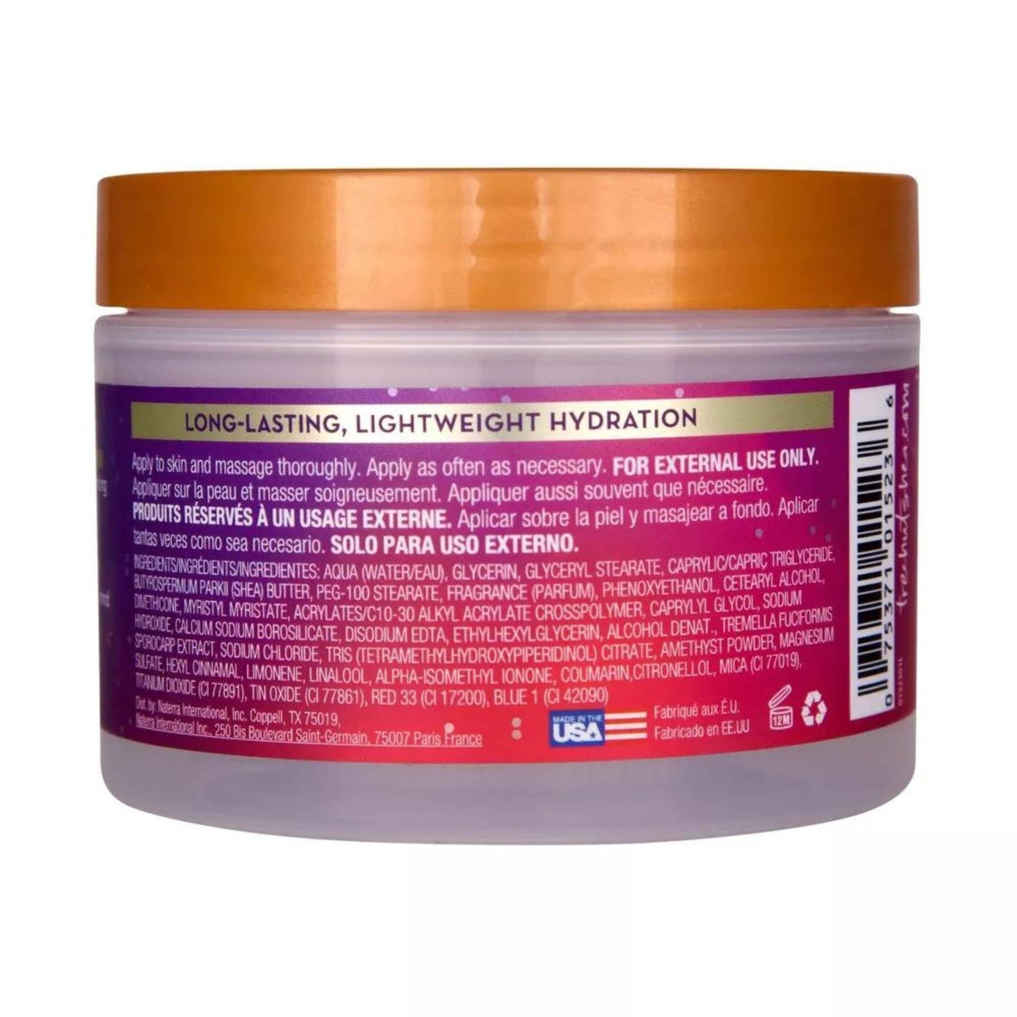 Tree Hut Moonlight Glow Whipped Shea Body Butter - Body + Being - 8.4 ounces