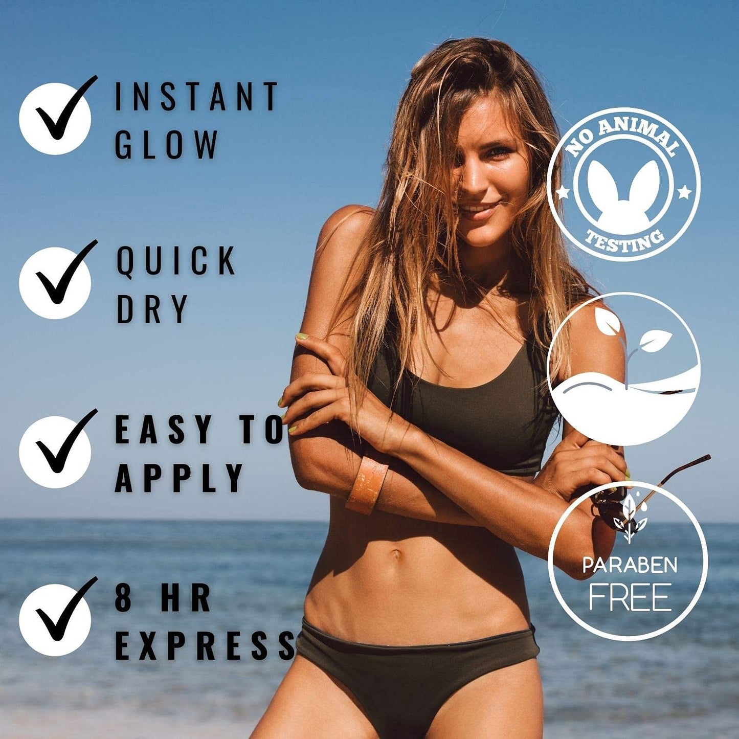 Sun Laboratories By Giesee Self Tanning Kit with 8 oz Tan Overnight Self Tanning Lotion and 2 oz Sunless Tanning Face Cream - Odorless, Non-Toxic Self