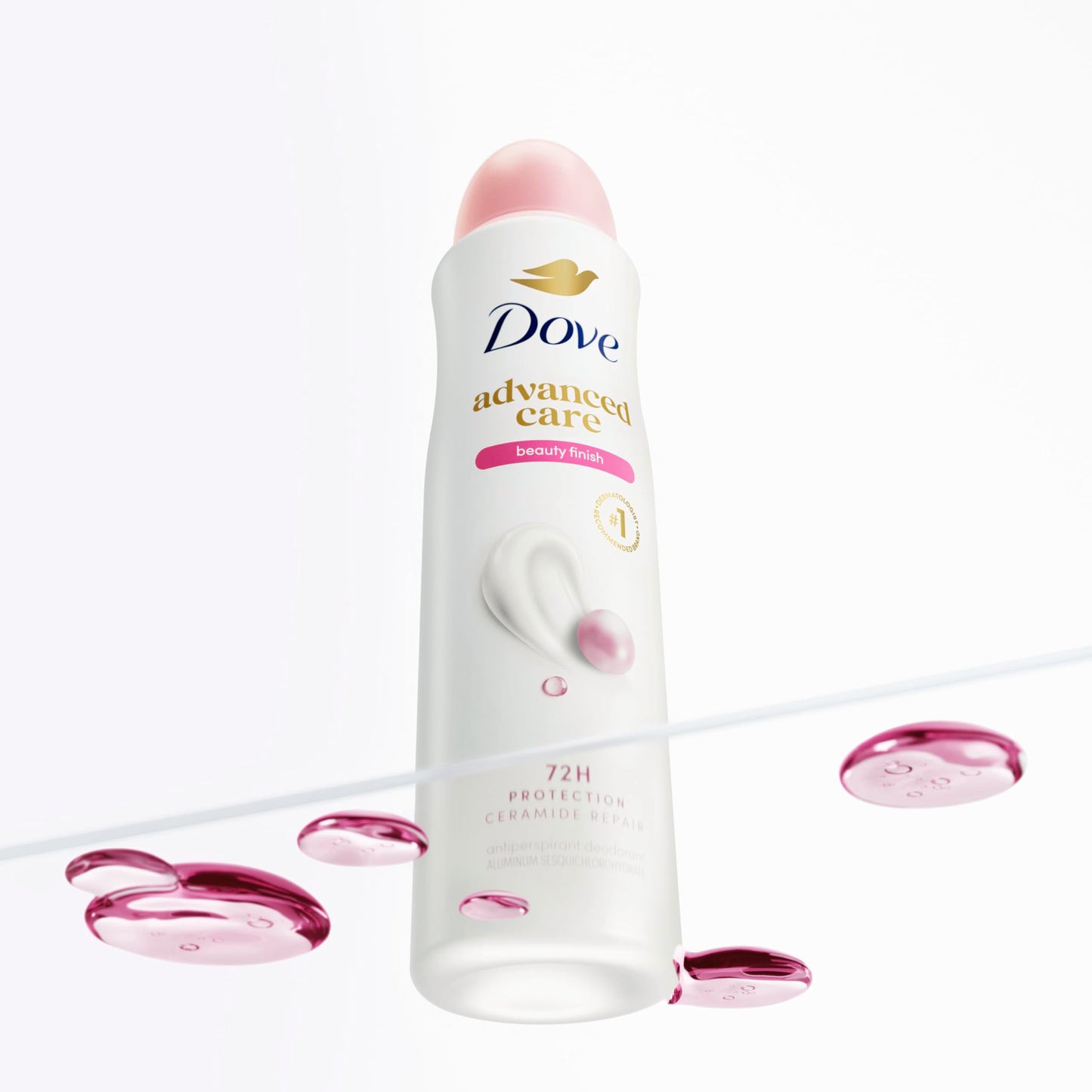 Dove Advanced Care Antiperspirant Deodorant Spray Beauty Finish To help skin barrier repair after shaving by boosting skin's ceramide levels 72-hour Beauty and Personal Care Dove