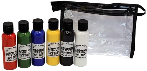 Bloody Mary Professional 6 Color Airbrush Paint Kit by Bloody Mary