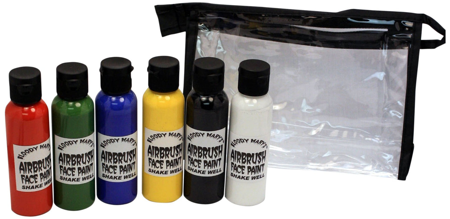 Bloody Mary Professional 6 Color Airbrush Paint Kit by Bloody Mary