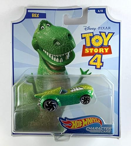 Hot Wheels Character Cars 1:64 ToyStory4 REX Rider 4/8