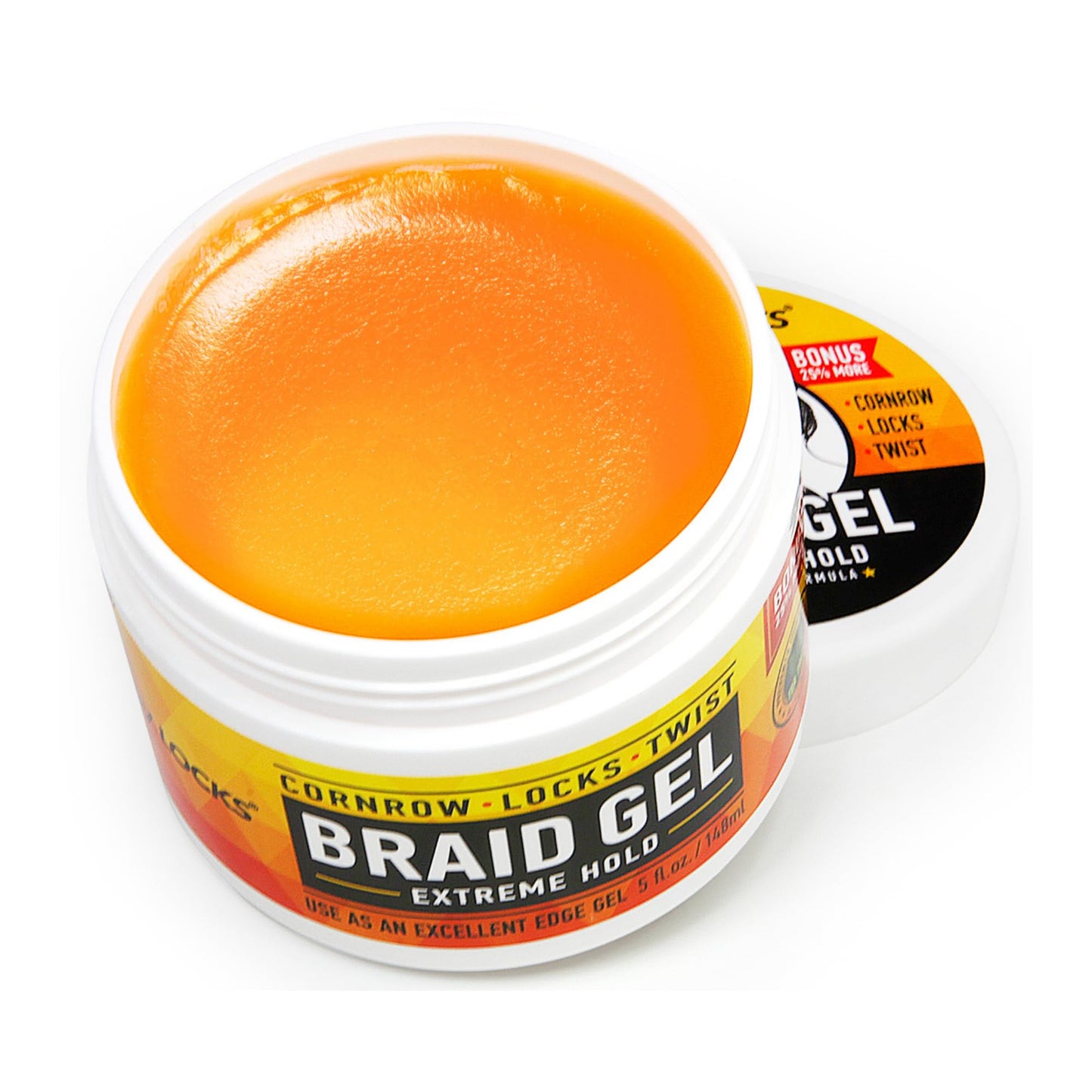 AllDay Locks Braid Gel Extreme Hold - Braiding Gel for Cornrows, Locks and Twisting, Moisturizing Edge Control for Women and Men, Natural Formula - 5