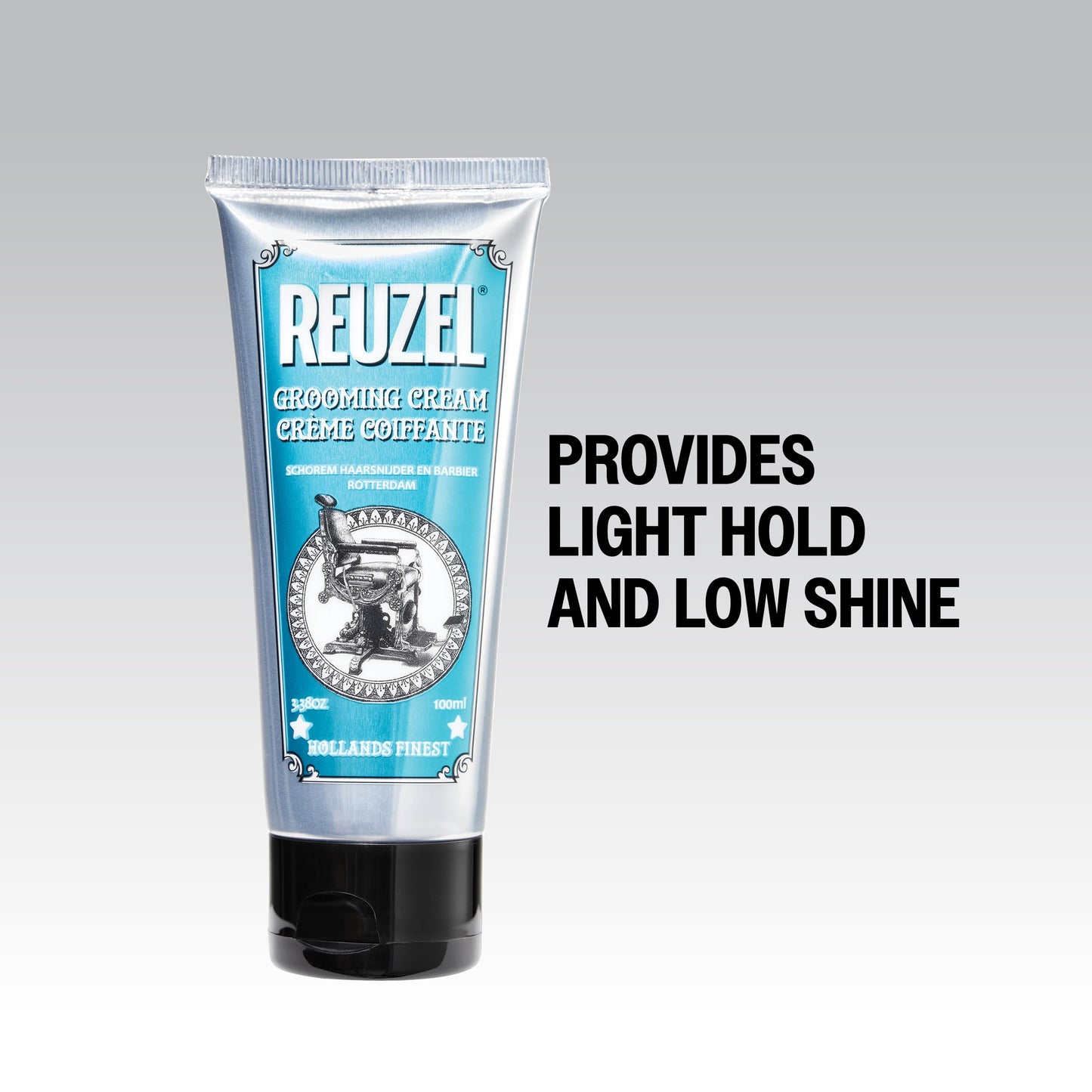 REUZEL Grooming Cream, Pilable Natural Light Hold, Adds Texture and Definition, Moisturizing, Weightless, Easy To Wash Out, Water Based Formula