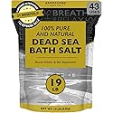 Aromasong Dead Sea Salt - Spa Bath Salt - 19 Lbs Fine Grain Bulk - 100% Pure - Better Absorbing Than Epsom Salt - Soak for Women & Men for Skin Issues