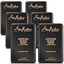 SheaMoisture Bar Soap 6 Count for Troubled Skin African Black Soap Cleanser with Shea Butter 8 oz