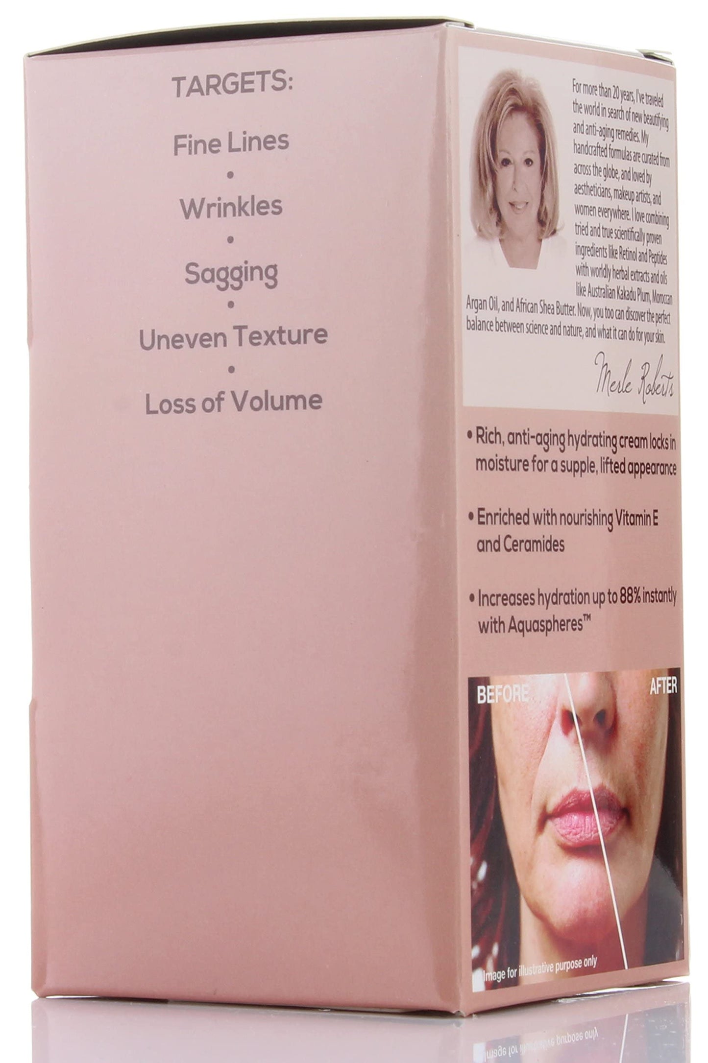 Merle Roberts Day and Night Face Cream with Collagen. Anti-Aging face cream for Wrinkles, Fine Lines, Uneven Skin Tone, and Dry Skin. 1 fl oz (1 Fl Oz