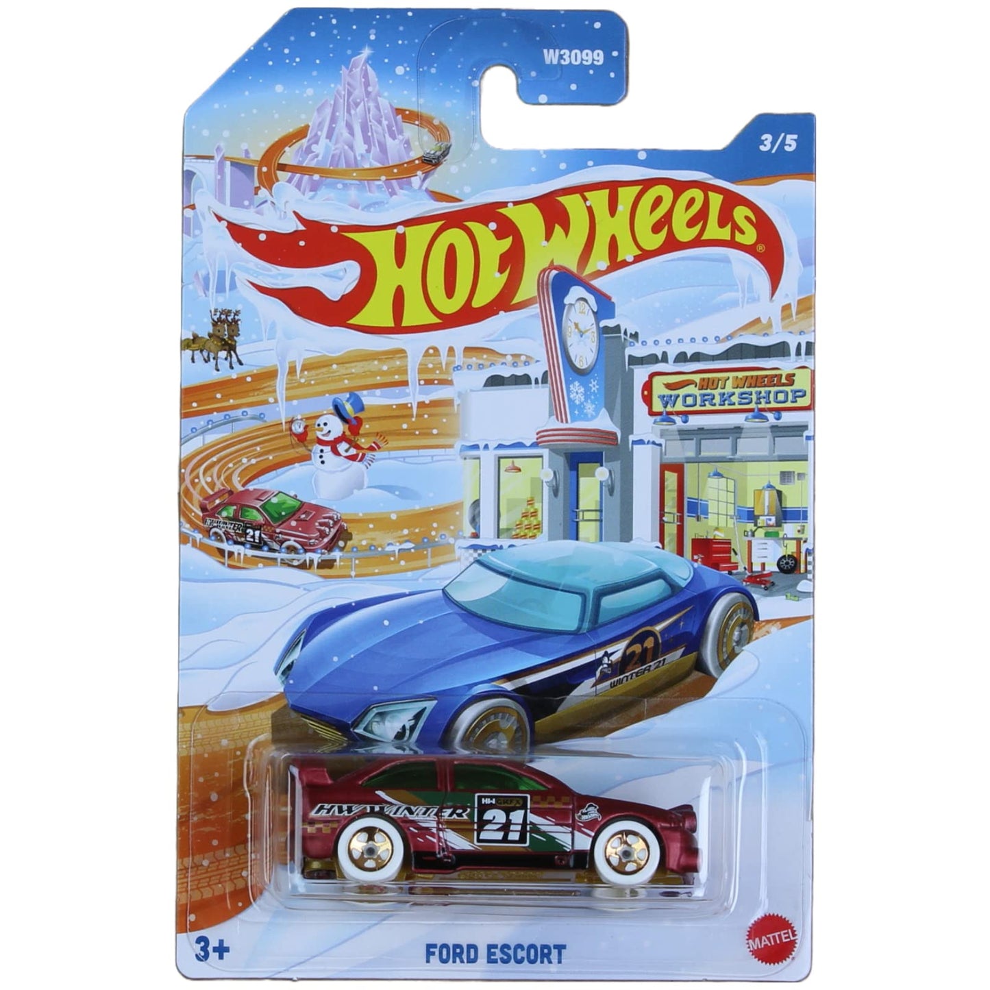 Hot Wheels 2021 Winter Holiday Complete Bundle of 5 Diecast Vehicles