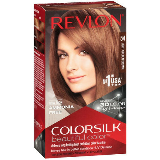 Revlon ColorSilk Hair Color 54 Light Golden Brown 1 Each (Pack of 12)