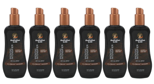 Australian Gold Intensifier Bronzing Dry Oil Spray 8 Ounce (235ml) (Pack of 6)