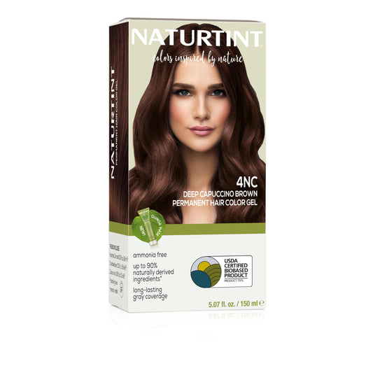 Naturtint 4NC Deep Cappuccino Permanent Hair Color (Pack of 1), Ammonia Free, Vegan, Cruelty Free, up to 100% Gray Coverage, Long Lasting Results
