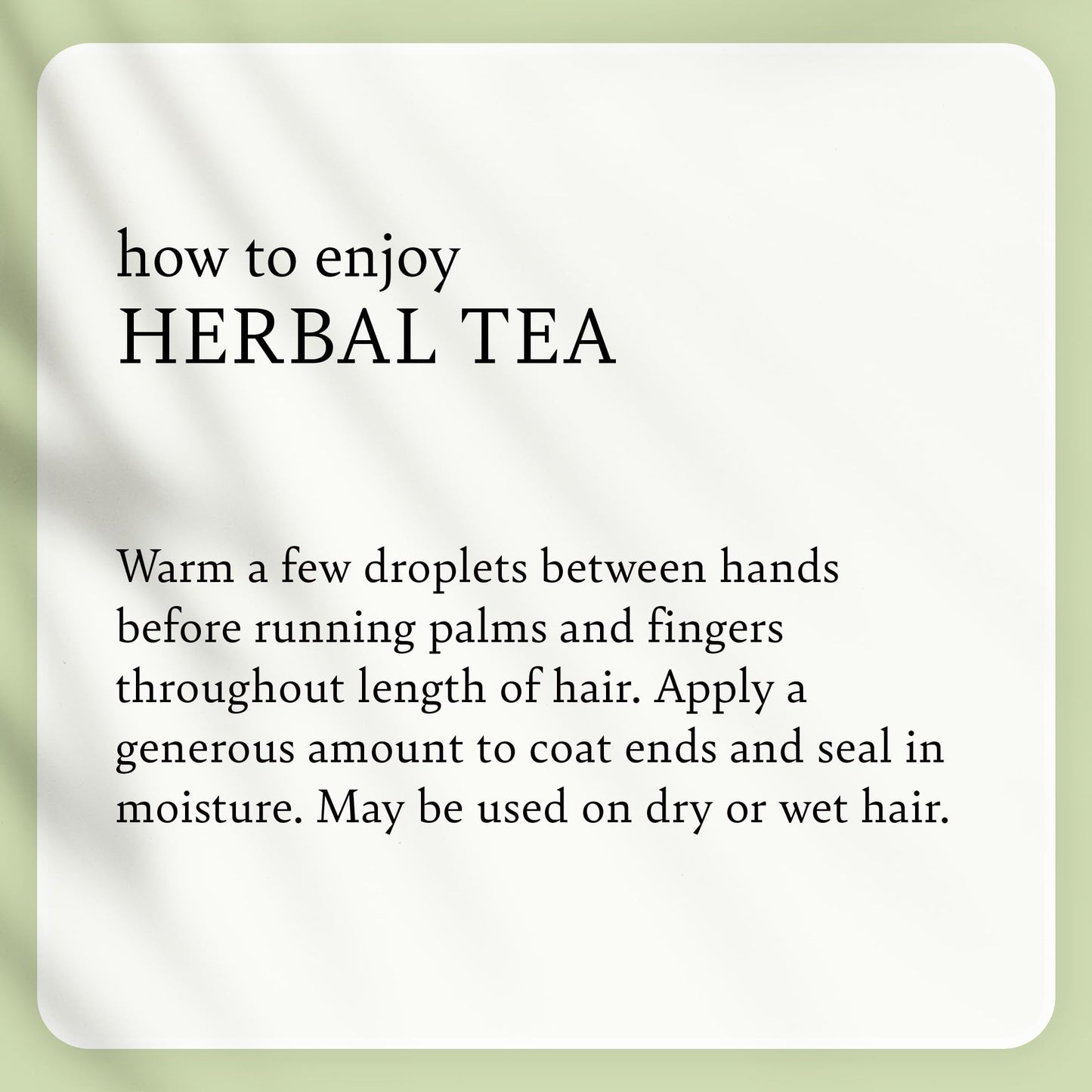 Camille Rose Herbal Tea leave in Hair Oil, with Jojoba and Lavender to Seal Moisture and Soften Strands, for all Hair Types, 9 fl oz