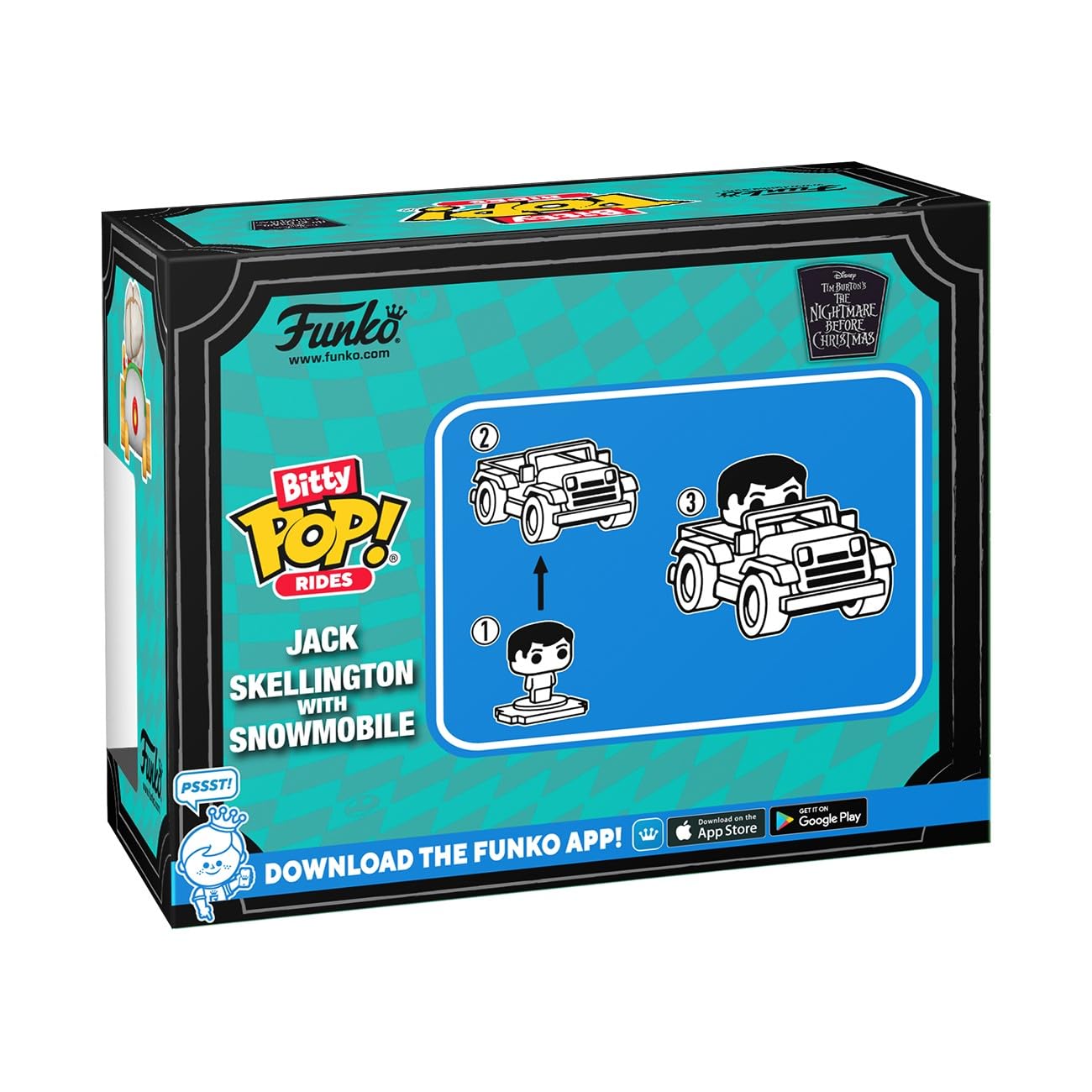 Funko Pop! Bitty Ride: The Nightmare Before Christmas - Jack with Snowmobile