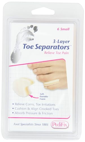 Pedifix 3-layer Toe Separators, 6-Count (Pack of 2), Small Beauty & Personal Care Pedifix