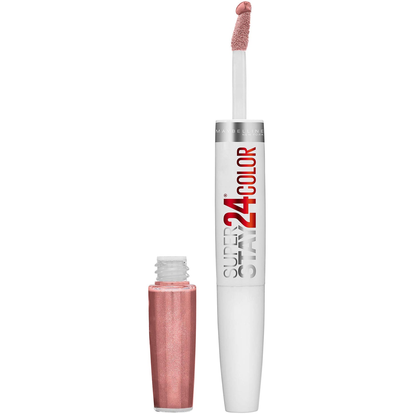 Maybelline Super Stay 24, 2-Step Liquid Lipstick Makeup, Long Lasting Highly Pigmented Color with Moisturizing Balm, Timeless Toffee, Nude Brown, 1