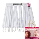 Octocurl Heatless Curls Headband - Hair Curlers to Sleep In - Heatless Curlers for Medium Length Hair (Microfiber - White)