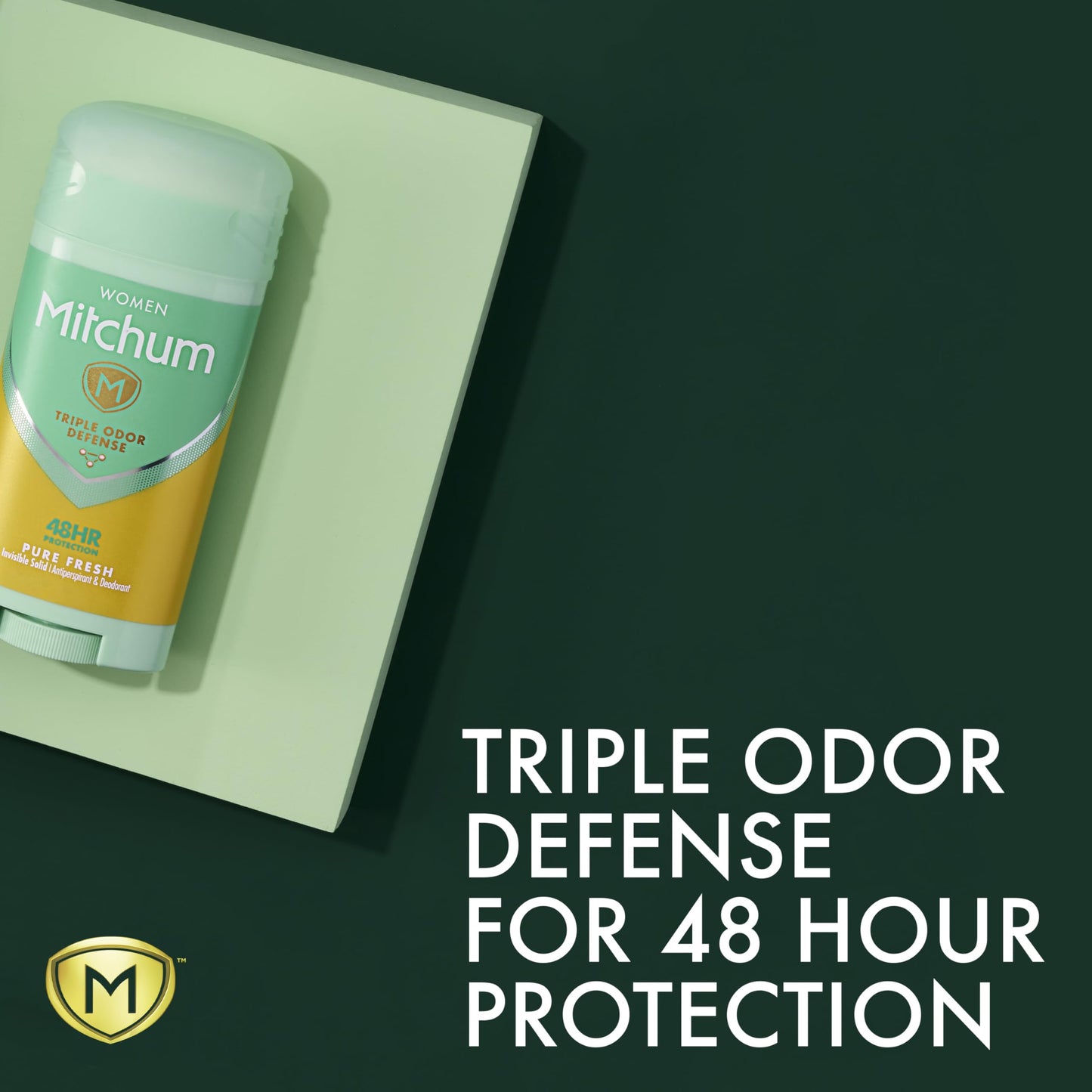 Mitchum Women Triple Odor Defense Invisible Solid Antiperspirant Deodorant, Pure Fresh, 2.7 oz (Pack of 2) Beauty and Personal Care Mitchum