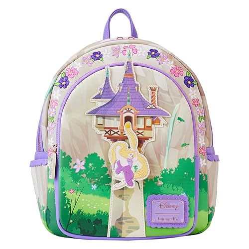 Loungefly Disney Tangled Rapunzel Swinging From Tower Mini Backpack
