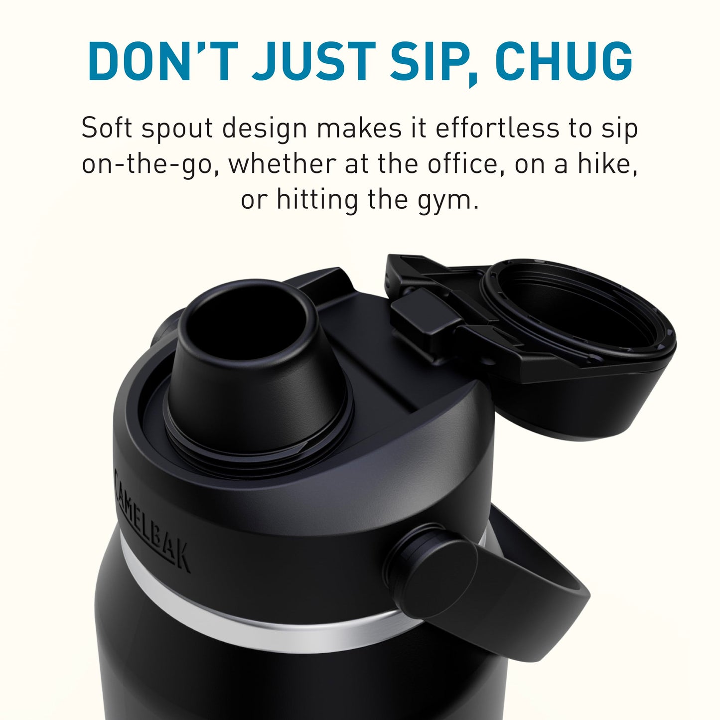 CamelBak Thrive Chug Insulated Stainless Steel Water Bottle Black, 32oz