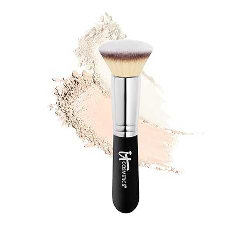 IT Cosmetics Heavenly Luxe Flat Top Buffing Foundation Brush #6 - Foundation Brush for Liquid Makeup & Foundation Powder - Makeup Brush