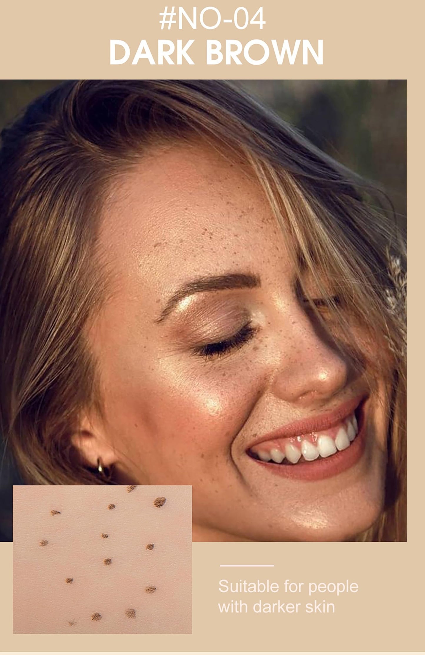 AKARY Freckle Pen Professional Lifelike Face Concealer Point Out Natural Waterproof Longlasting Soft Artificial Freckles Fine Makeup Freckle Pen Life