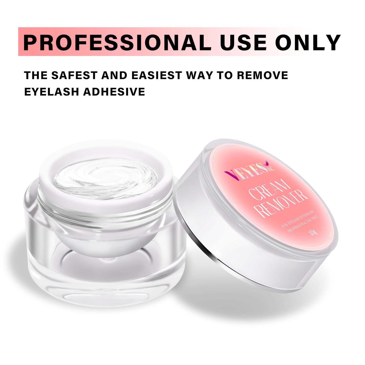 VEYES INC Cream Lash Remover for Lash Extensions 10g Low Irritation Eyelash Glue Remover Lash Tech Supplies for Professional or Salon Use Peach Beauty and Personal Care VEYES INC