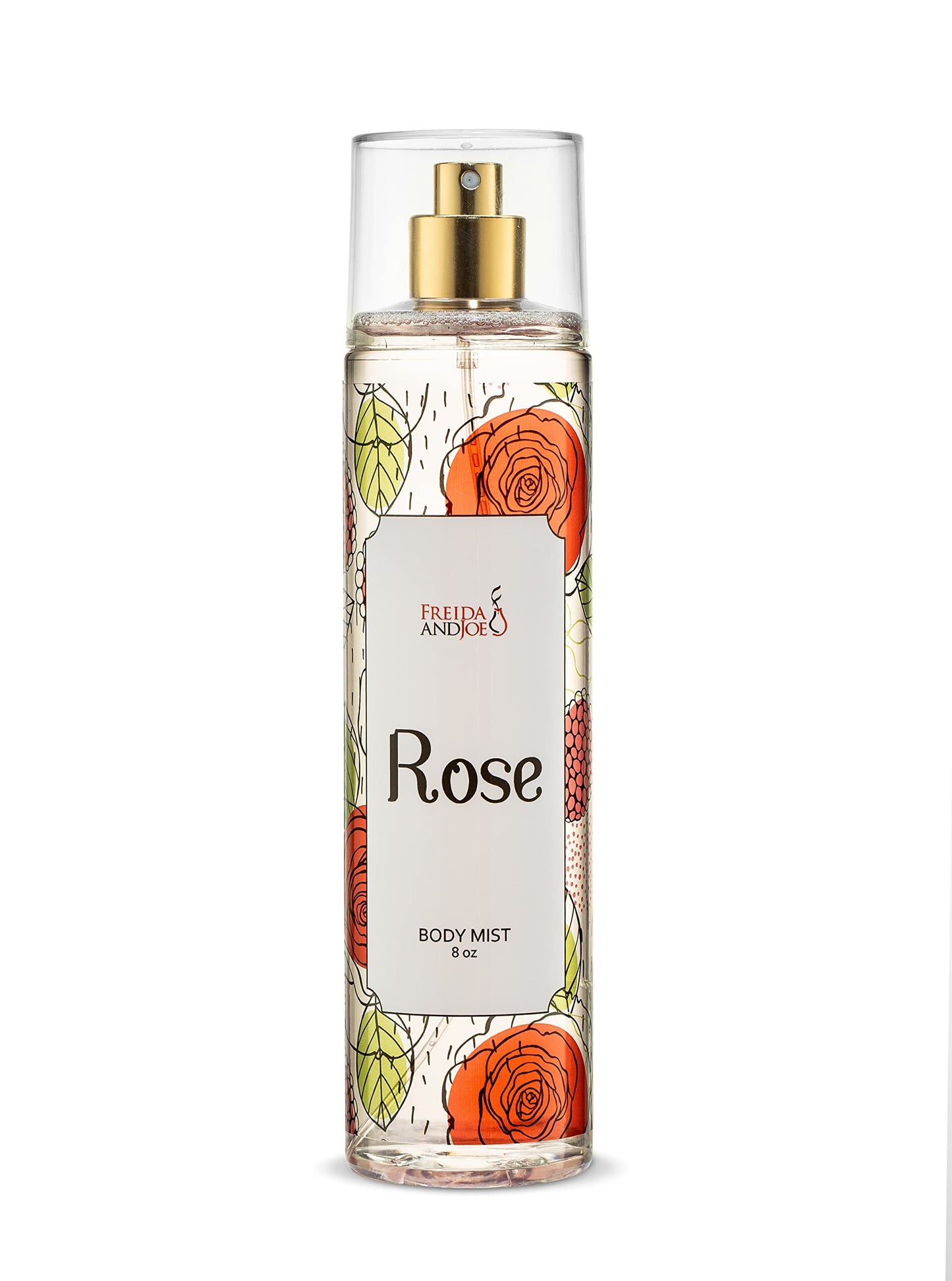 Rose Home Spa Gift 10oz Deep Moisturizing Fragrance Body Lotion & 8 oz. Fine Fragrance Body Mist Set Luxury Self-Care Combo for Women and Girls (Rose)