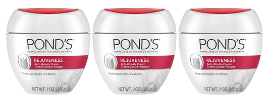 Ponds Rejuveness Anti-Wrinkle Cream 7 Ounce Jar - 3 Pack Beauty & Personal Care POND'S