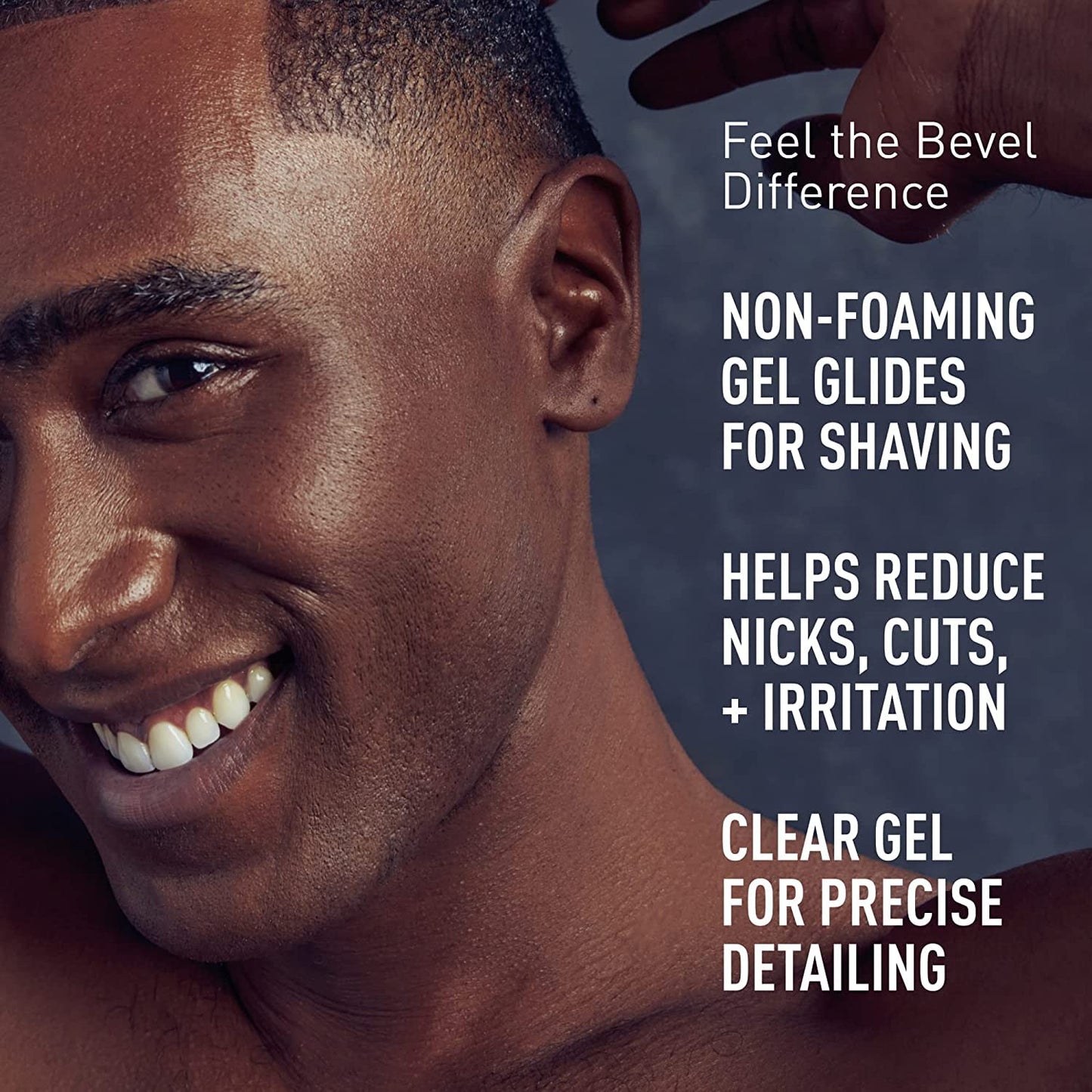 Bevel Essentials Clear Shave Gel for Men, Clear Shave Gel for Precise Detailing and Edging with Aloe Vera and Cucumber Extract to Soothe Skin…