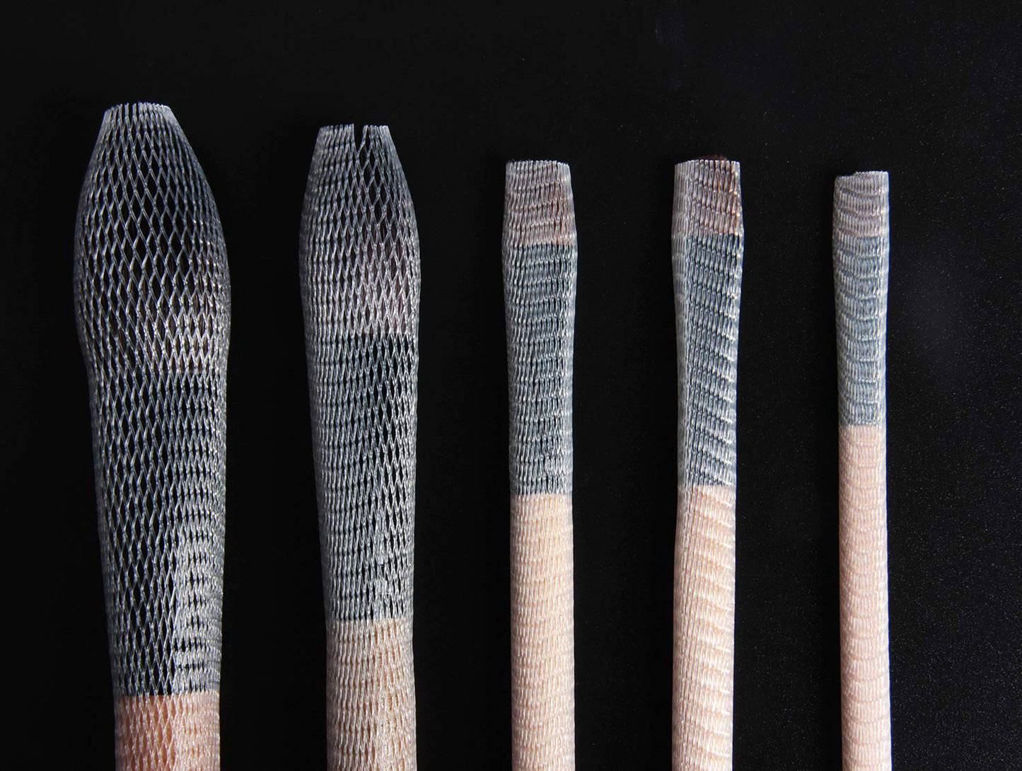 200 Pack Protect Pro Makeup Brush Protector Reusable Expandable Mesh Cover for Eyeshadow Brush