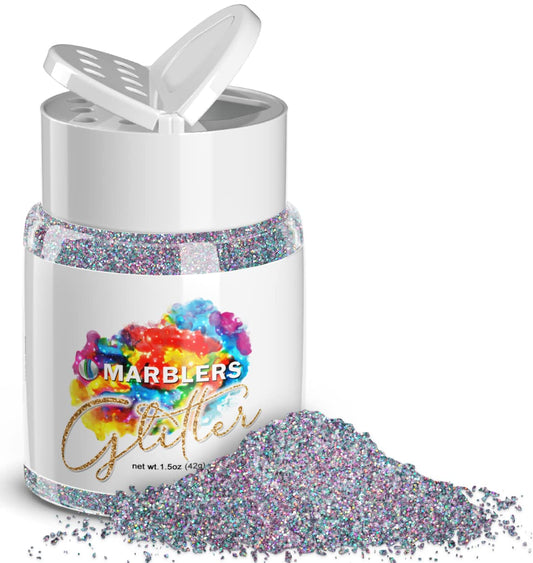 MARBLERS Holographic Glitter [Holo Fairy Powder] 1.5oz (42g) | Fine | Non-Toxic, Vegan, Cruelty-Free | Face, Body, Eyeshadow, Hair, Festival, Party