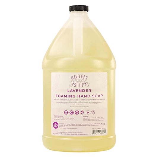 Adams Handmade Soap Liquid Foaming Soap 1 Gal (Lavender, 1 pack) Beauty & Personal Care Adams Handmade Soap