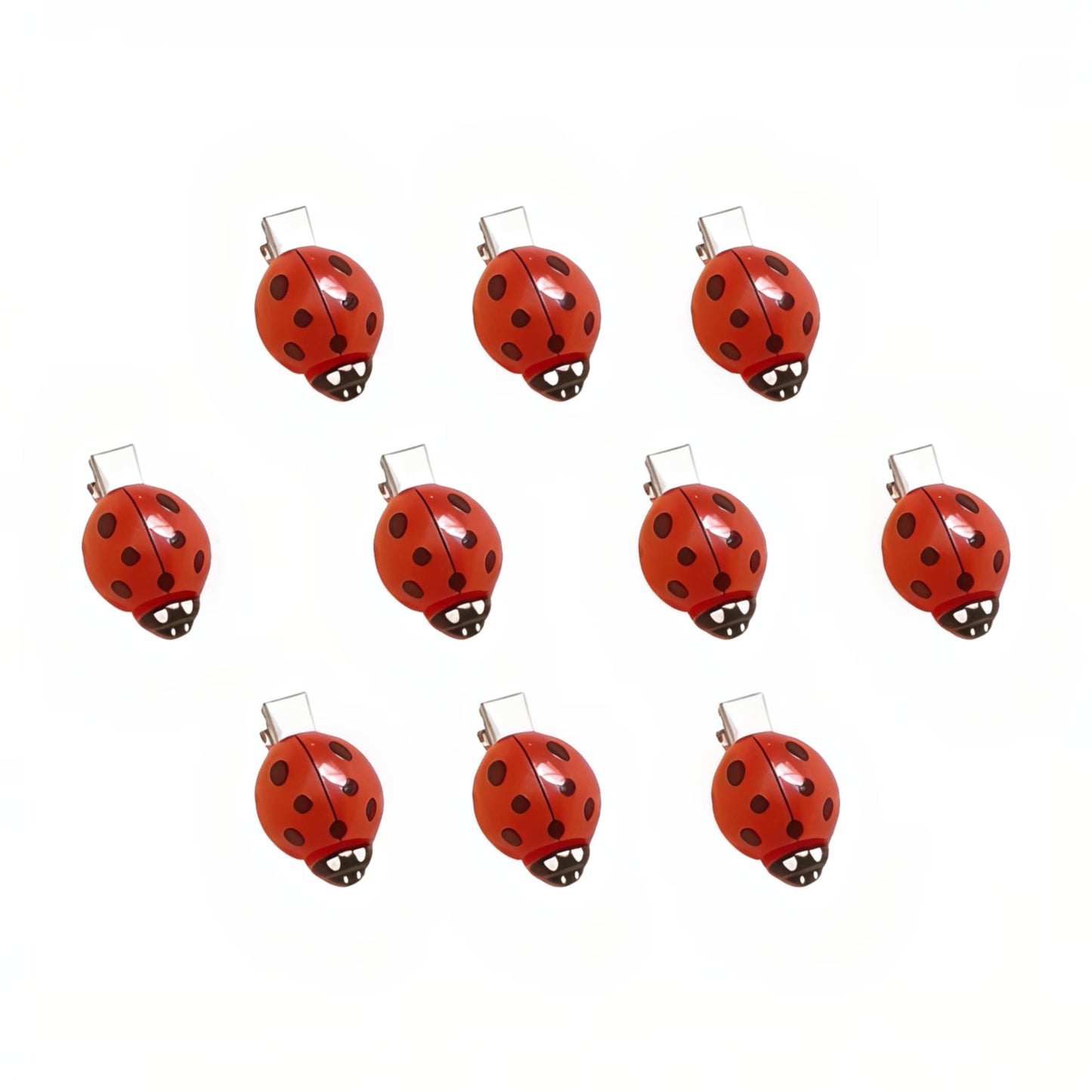 10 Pcs Fun Ladybug Hair Clips Funky Insect Bug Hair Clips for Teen Girls Women Cute Decorative Whimsical Accessories for Back to School Halloween Beauty and Personal Care Fosrisix Default Title