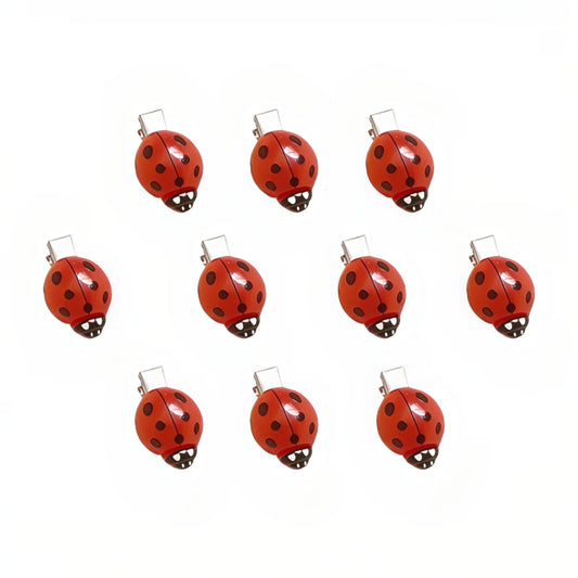 10 Pcs Fun Ladybug Hair Clips Funky Insect Bug Hair Clips for Teen Girls Women Cute Decorative Whimsical Accessories for Back to School Halloween Beauty and Personal Care Fosrisix Default Title